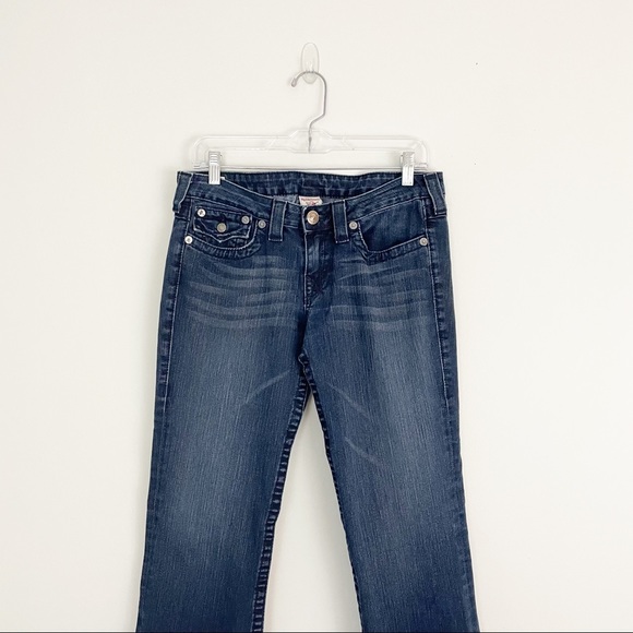 True Religion Women's Billy Jeans Straight Leg Logo Flap Pockets Size 31 - Picture 4 of 15